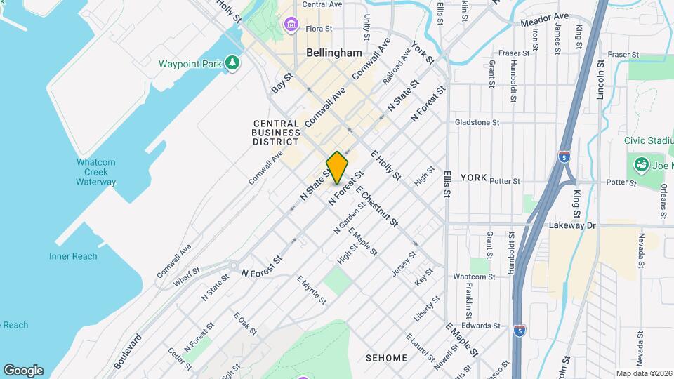 1119 N Forest St Map and Location Details