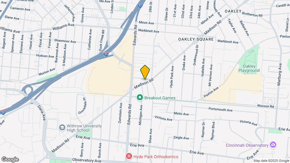 2744 Madison Rd Map and Location Details