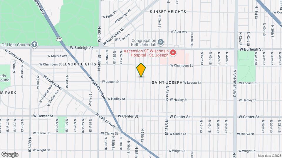 2915 N 54th St Map and Location Details