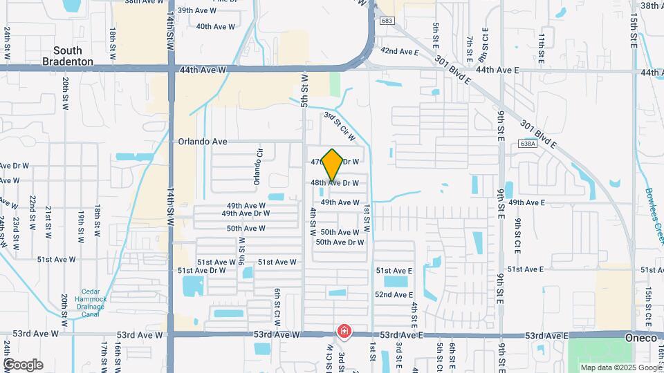 214 48th Ave Dr W Map and Location Details