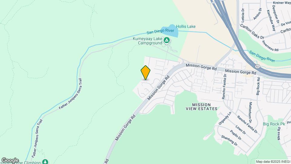 7354 Mission Trails Dr Mapa y Detalles de la Ubicación