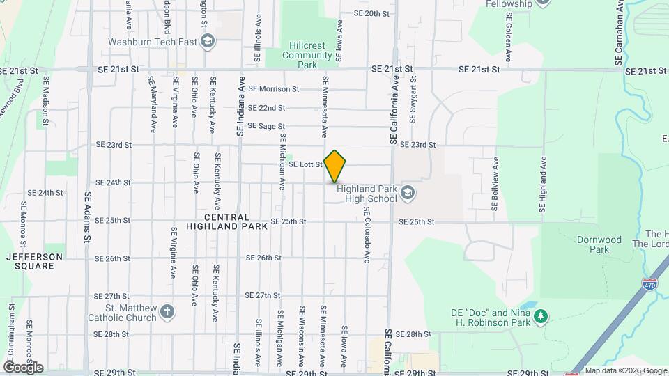 1707 SE 24th St Map and Location Details