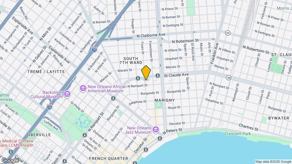 1013 Touro St Mapa y Detalles de la Ubicación