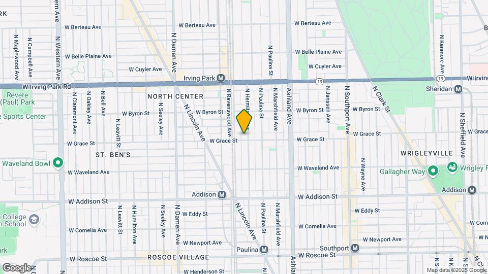 3802 N Hermitage Ave Map and Location Details