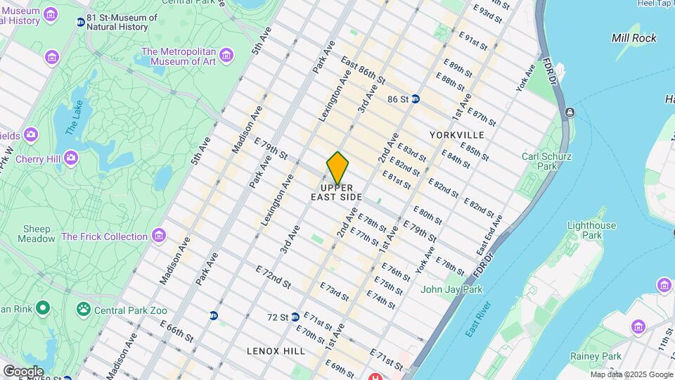 218 E 79th St Mapa y Detalles de la Ubicación