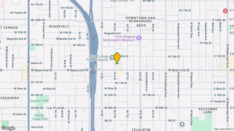 1233 N G St Map and Location Details