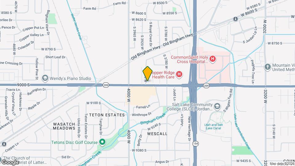 8989 S 3900 W Mapa y Detalles de la Ubicación