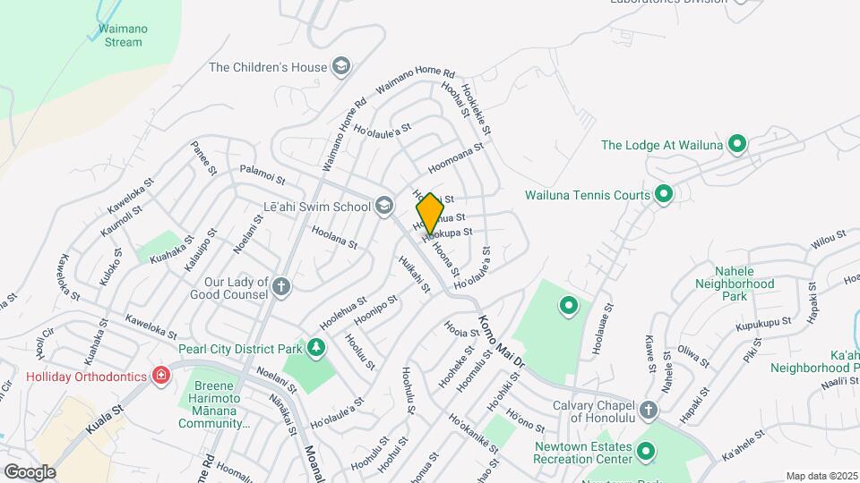 1380 Hoona St Map and Location Details