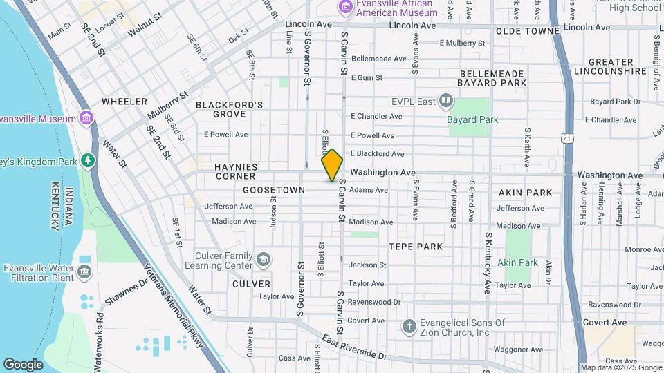 504 Adams Ave Map and Location Details