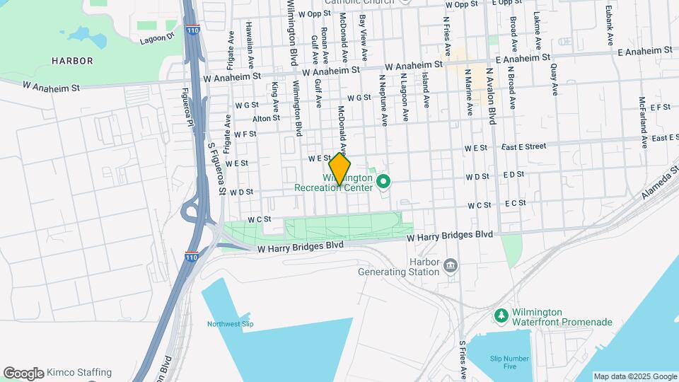 810 W D St Map and Location Details