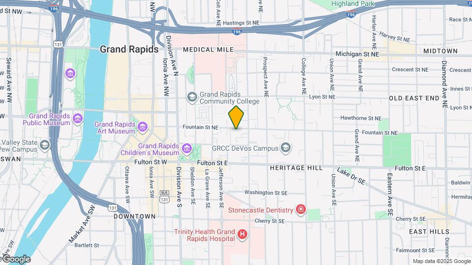 214 Fountain St NE Map and Location Details