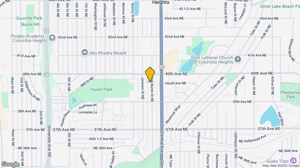 3962 Van Buren St NE Map and Location Details