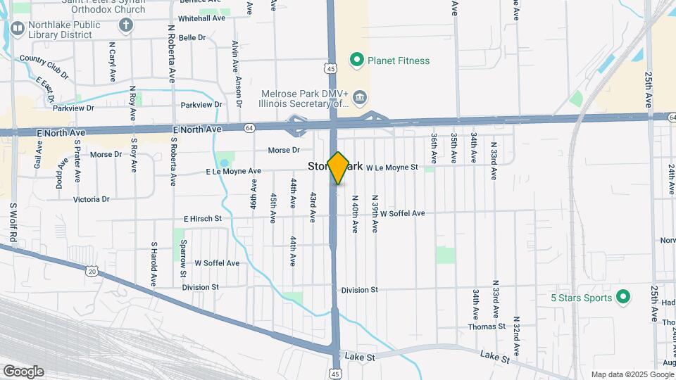 1731 N Mannheim Rd Map and Location Details