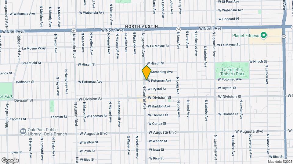 1255 N Central Ave Map and Location Details