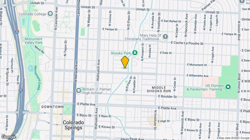 644 E Willamette Ave Map and Location Details