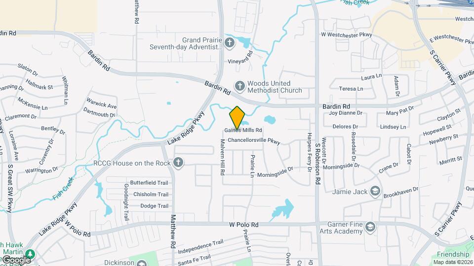 1119 Gaines Mills Rd Map and Location Details