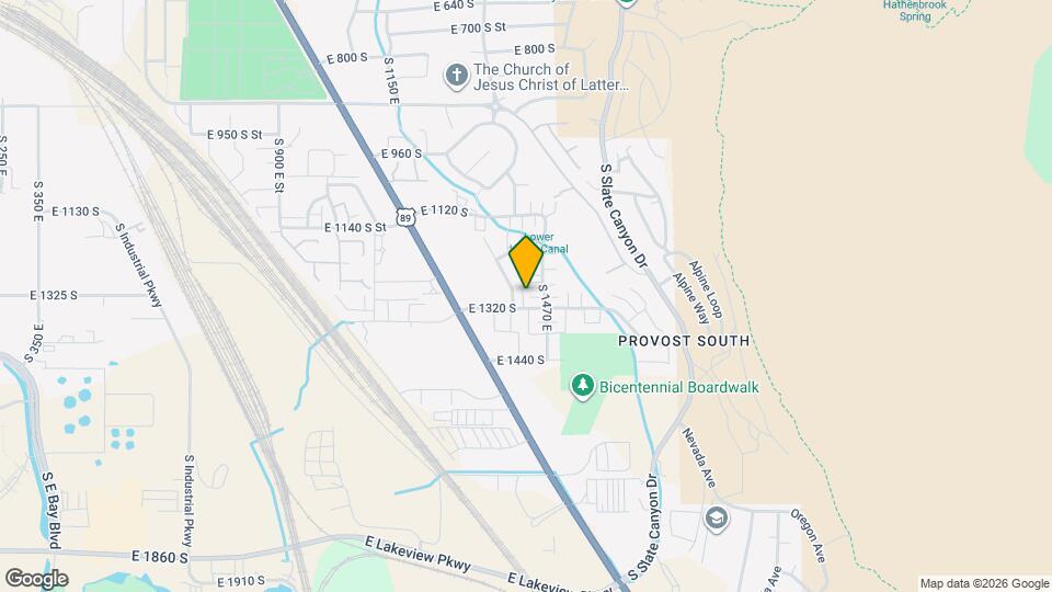 1297 S 1430 E Map and Location Details