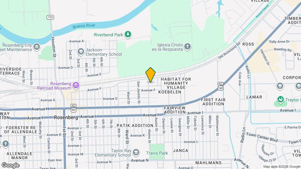 723 Alamo St Map and Location Details