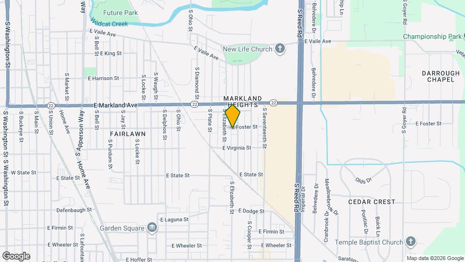 1109 S Calumet St Map and Location Details