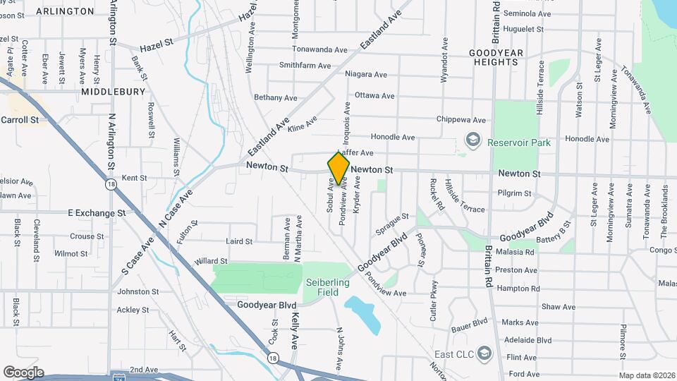 1178 Pondview Ave Map and Location Details