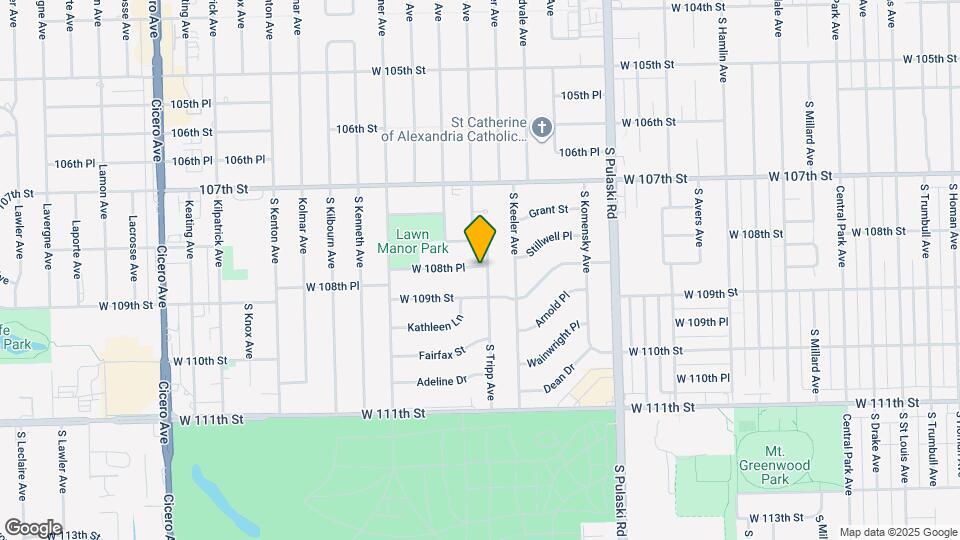 10828 S Tripp Ave Map and Location Details