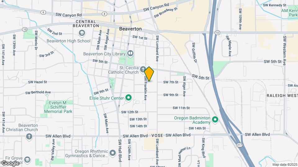 5220 SW Franklin Ave Map and Location Details
