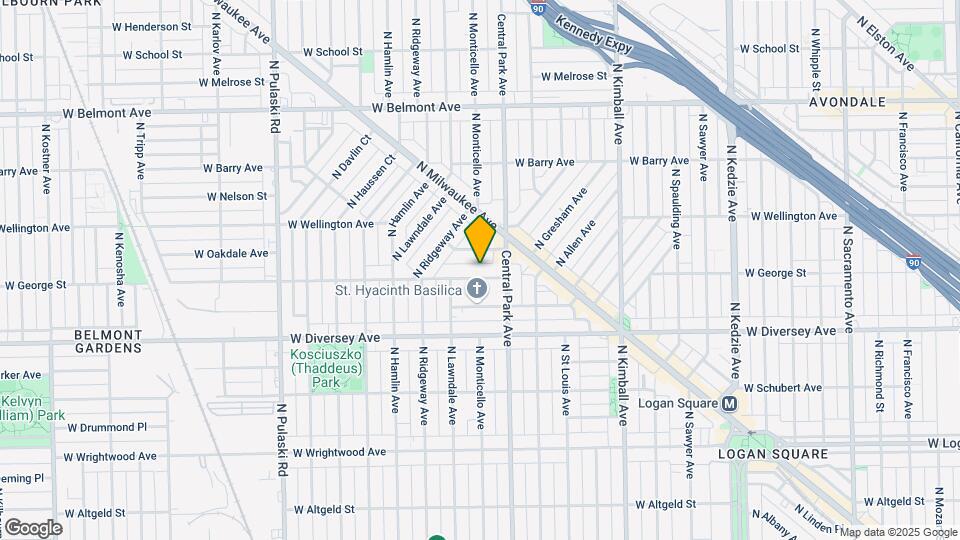 3628 W George St, Unit 2 Mapa y Detalles de la Ubicación