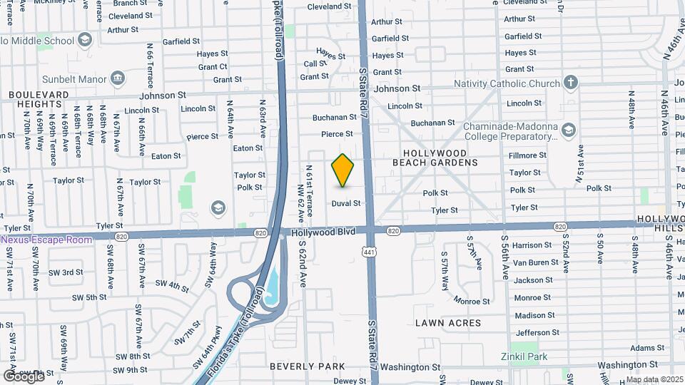 6036 Polk St Mapa y Detalles de la Ubicación
