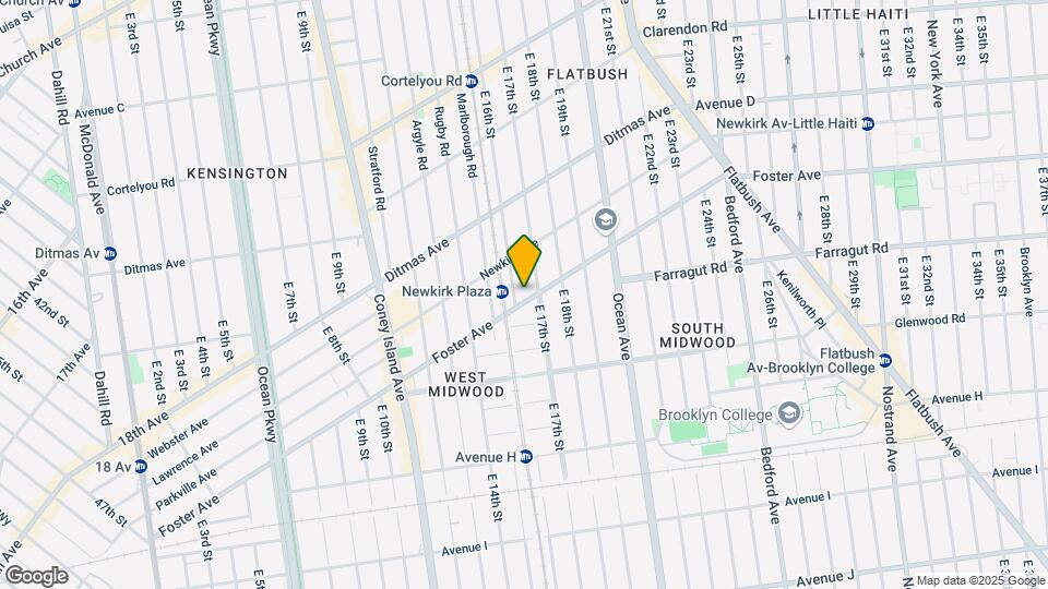 633 E 16th St Map and Location Details