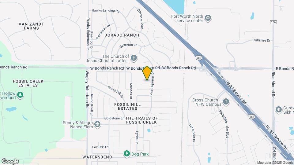 412 Sandy Creek Dr Map and Location Details