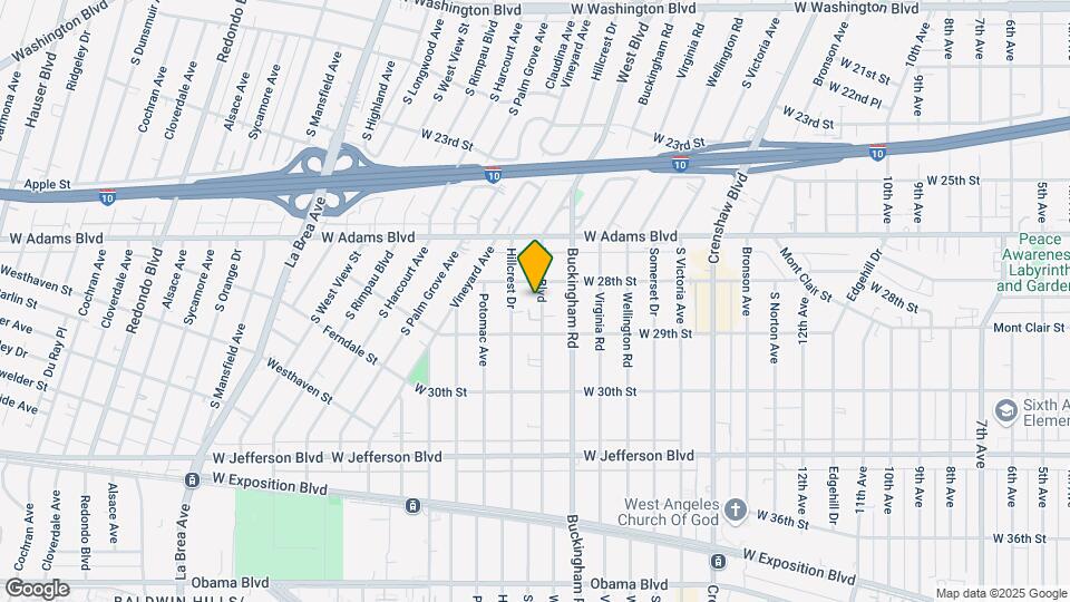 2821 West Blvd Mapa y Detalles de la Ubicación