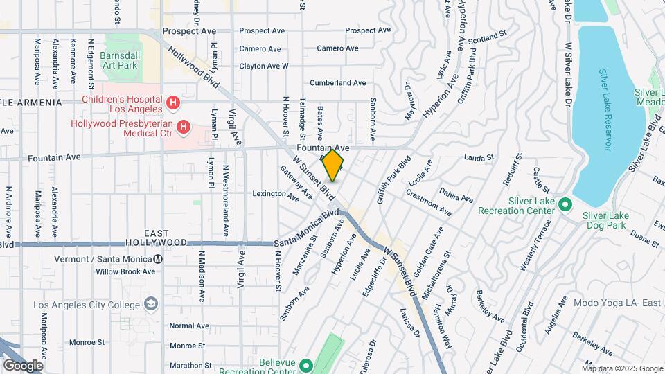 4111 Sunset Blvd Map and Location Details