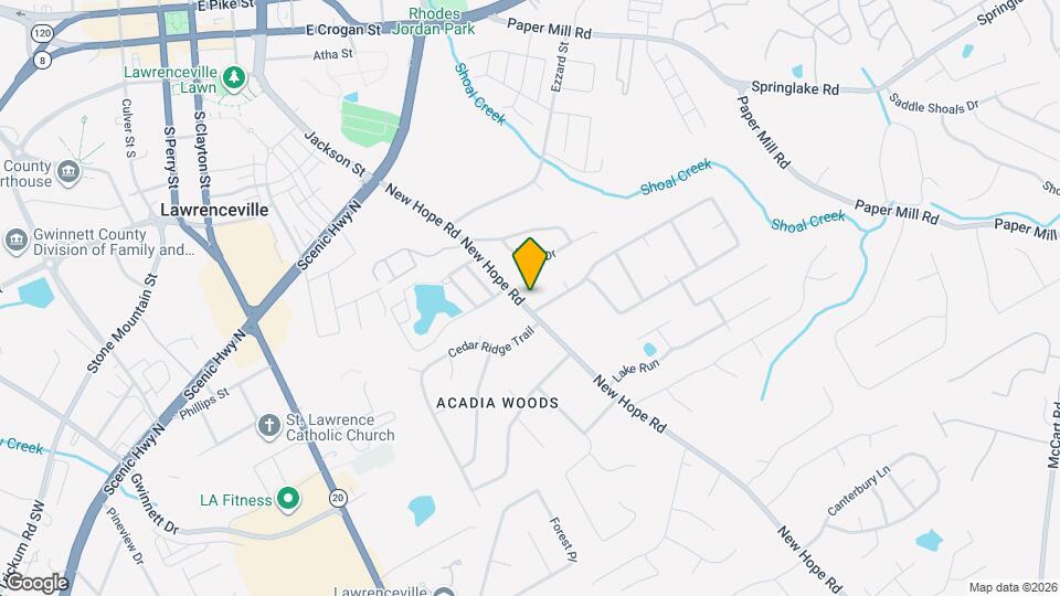 326 New Hope Rd Map and Location Details