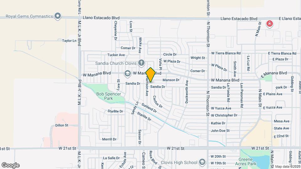 1216 Sandia Dr Map and Location Details