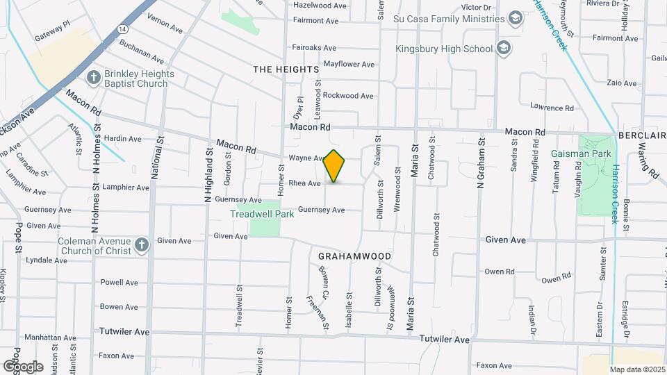 3727 Rhea Ave Map and Location Details