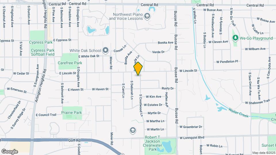 404 S Crestwood Ln Map and Location Details