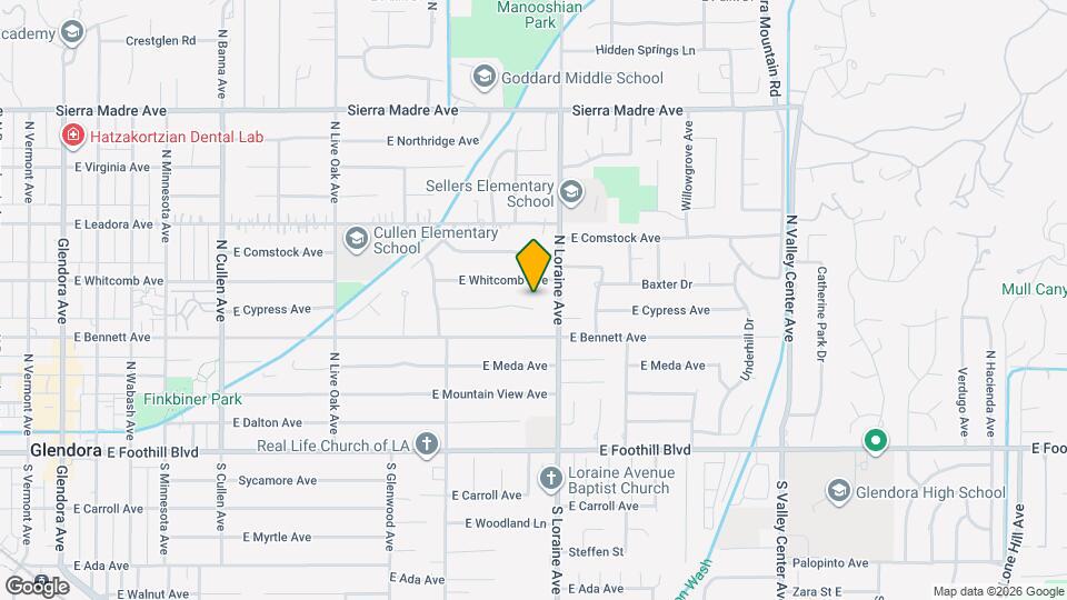 947 E Cypress Ave Map and Location Details