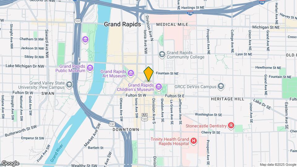 56 Monroe Center St NW, Unit 7 Map and Location Details