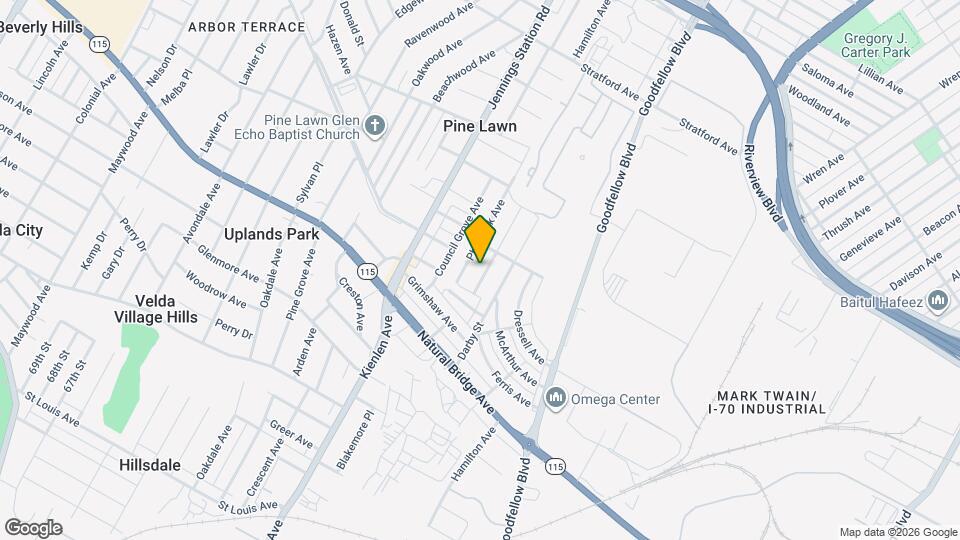 4221 Dardenne Dr Map and Location Details