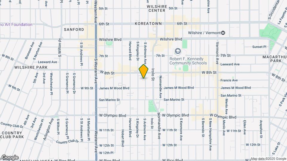831 S Ardmore Ave Map and Location Details