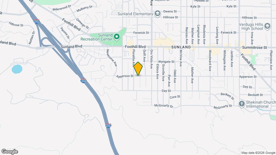 10257 Wescott Ave Map and Location Details