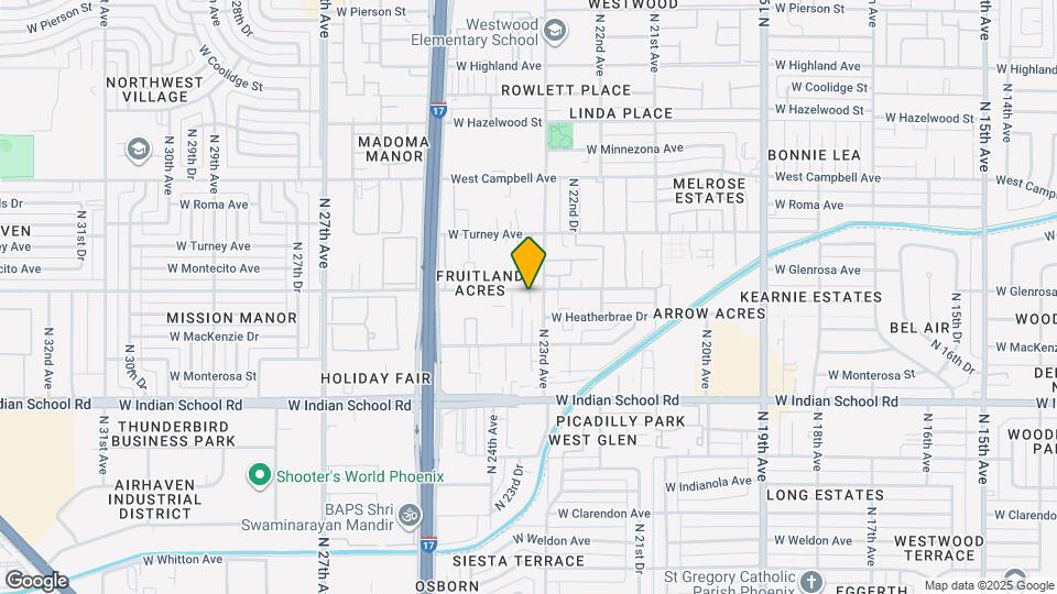 2311 W Glenrosa Ave Map and Location Details