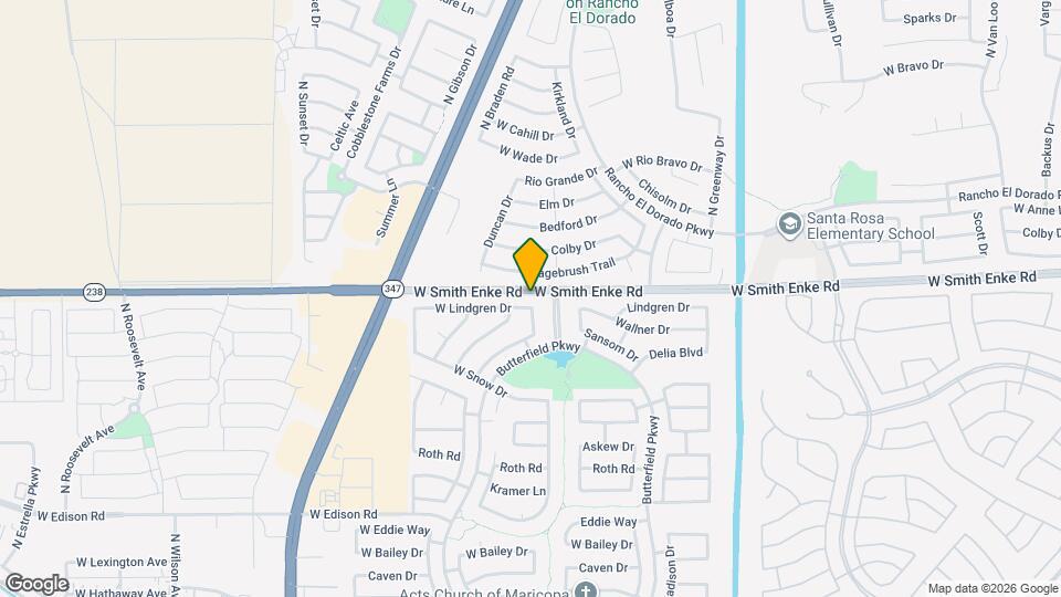43810 W Lindgren Dr Mapa y Detalles de la Ubicación