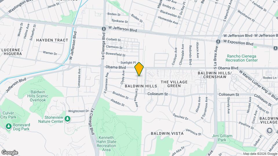 3646 Carmona Ave Map and Location Details