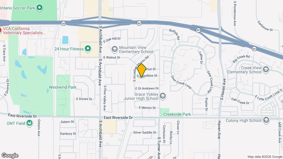 2935 E Brookside Ct Map and Location Details