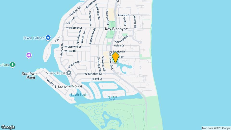 725 Crandon Blvd Map and Location Details