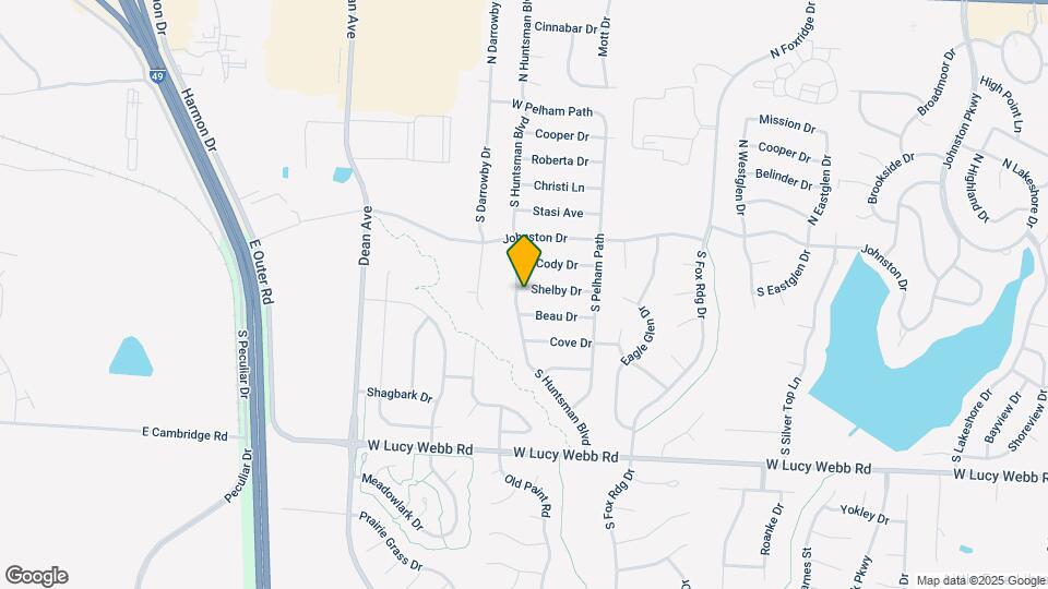 1709 Shelby Dr Map and Location Details