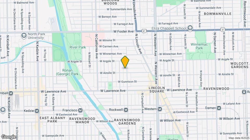 4908 N Rockwell St Map and Location Details