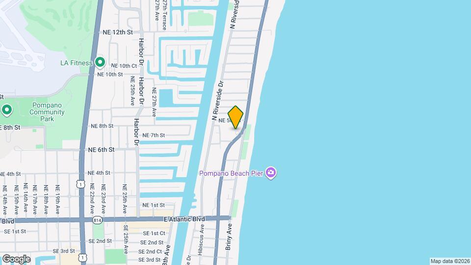401 N Ocean Blvd Map and Location Details