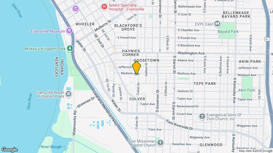 1207 Culver Dr Map and Location Details